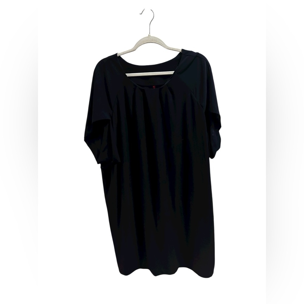 Ruby Ribbon Navy Blue tulip sleeve midi dress size 2X
